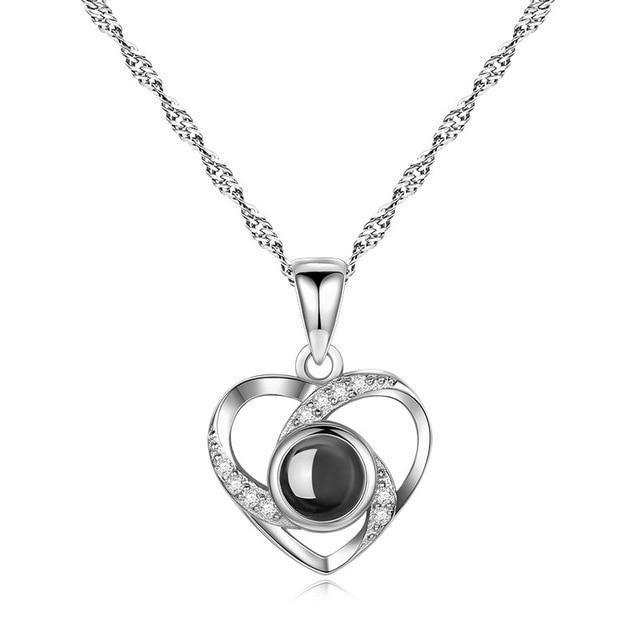 Silver Heart of love - BRYLUXE