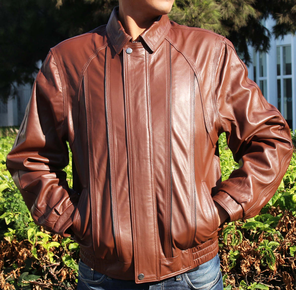 Theo - Leather  Jacket  for Men - Leather Genuine - BRYLUXE