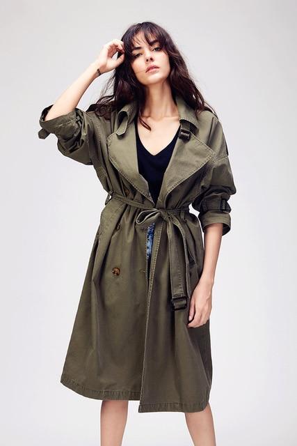 Vintage Style Double Breasted Trench Coat - BRYLUXE